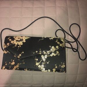 Crossbody Gold cherry blossom purse 2/$20!!!